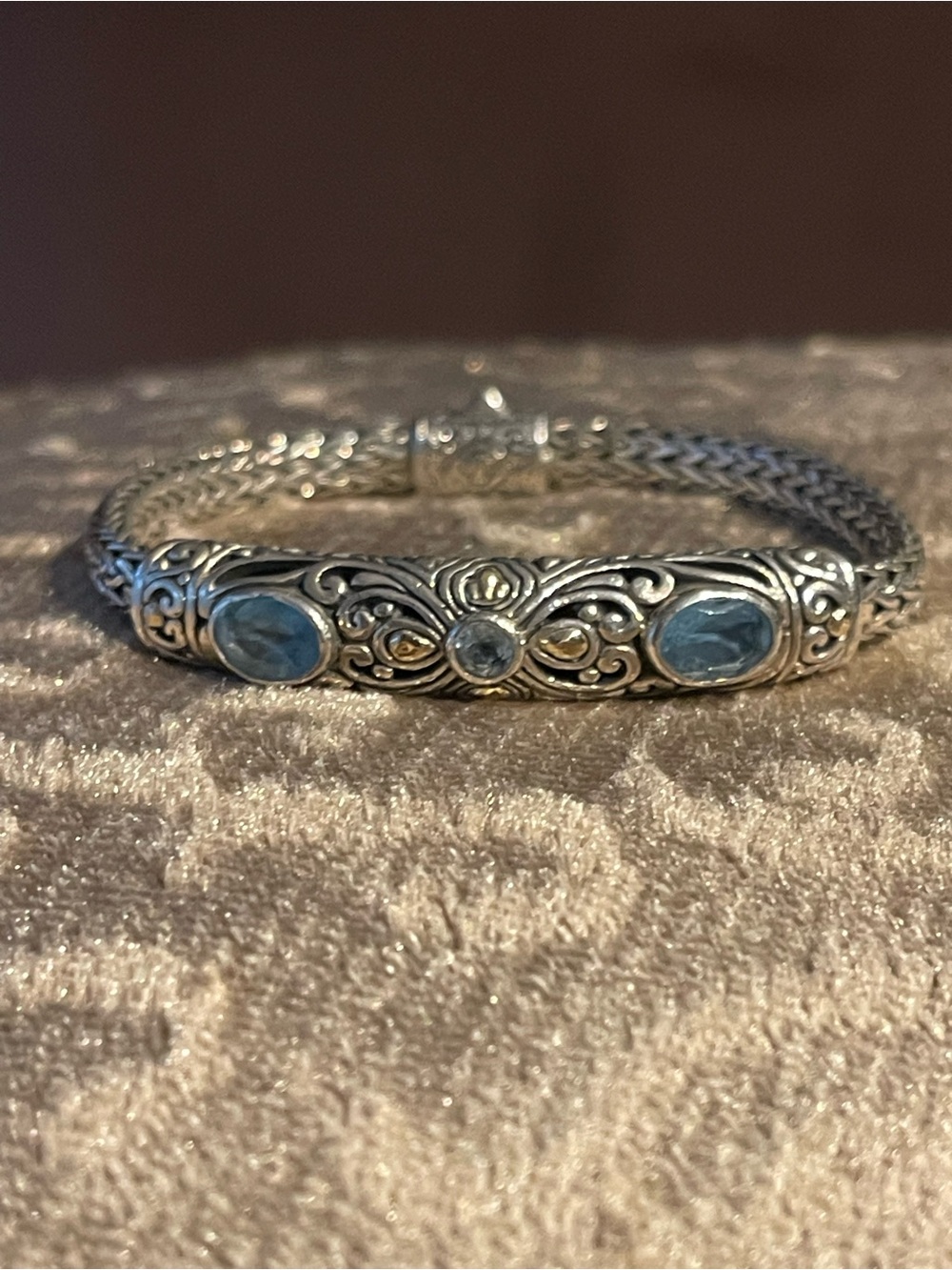 Sterling Silver/18K Bracelet